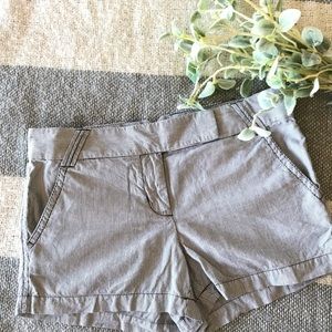 Jcrew railroad striped shorts